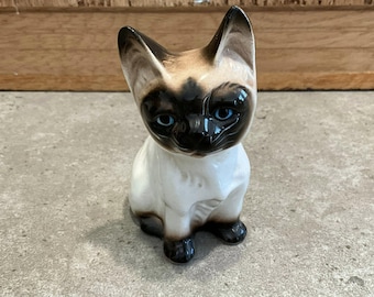ヴィンテージ陶器製シャム猫の置物 - Etsy 日本