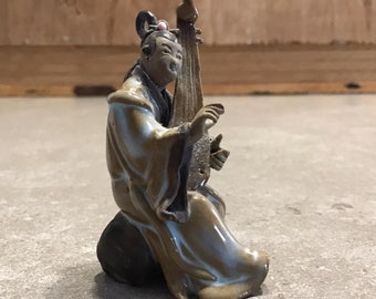 Small Chinese Glazed Pottery Figurine