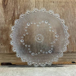 Vintage Masserini Barocco Italian Bubble Glass Made in Italy