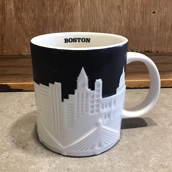 Starbucks Collector Series Zwart-witte Boston City Skyline koffie-theemok