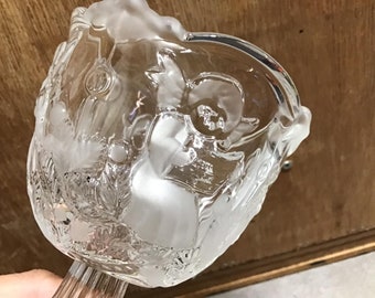 ヴィンテージ ワルサー グラス フロスト キャンドルホルダー 【ドイツ製】 Walther Glas キャンドルホルダー ゴブレット - フロステッド