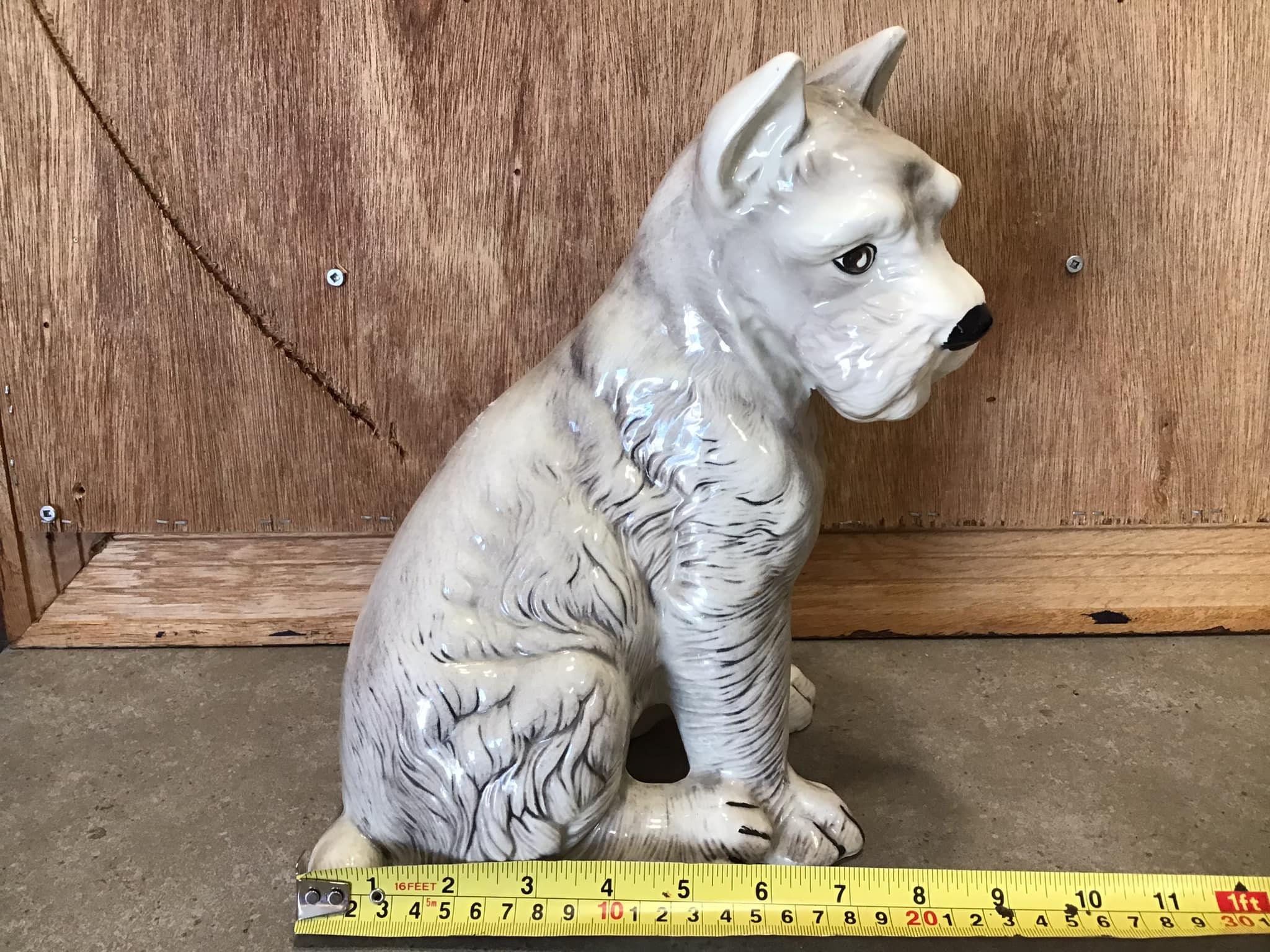 美術品・アンティーク・コレクション 【ヴィンテージ】ワグナー社 白犬