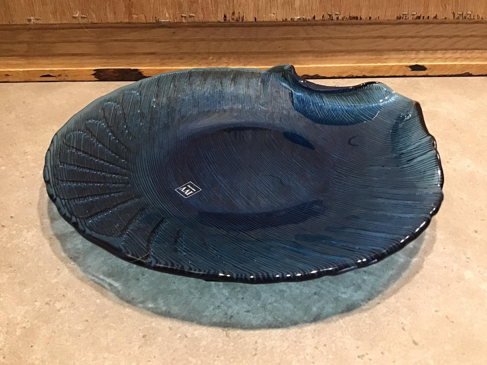 ブルーIVV職人ガラスプレート - イタリア、オリジナルタグ - Etsy 日本