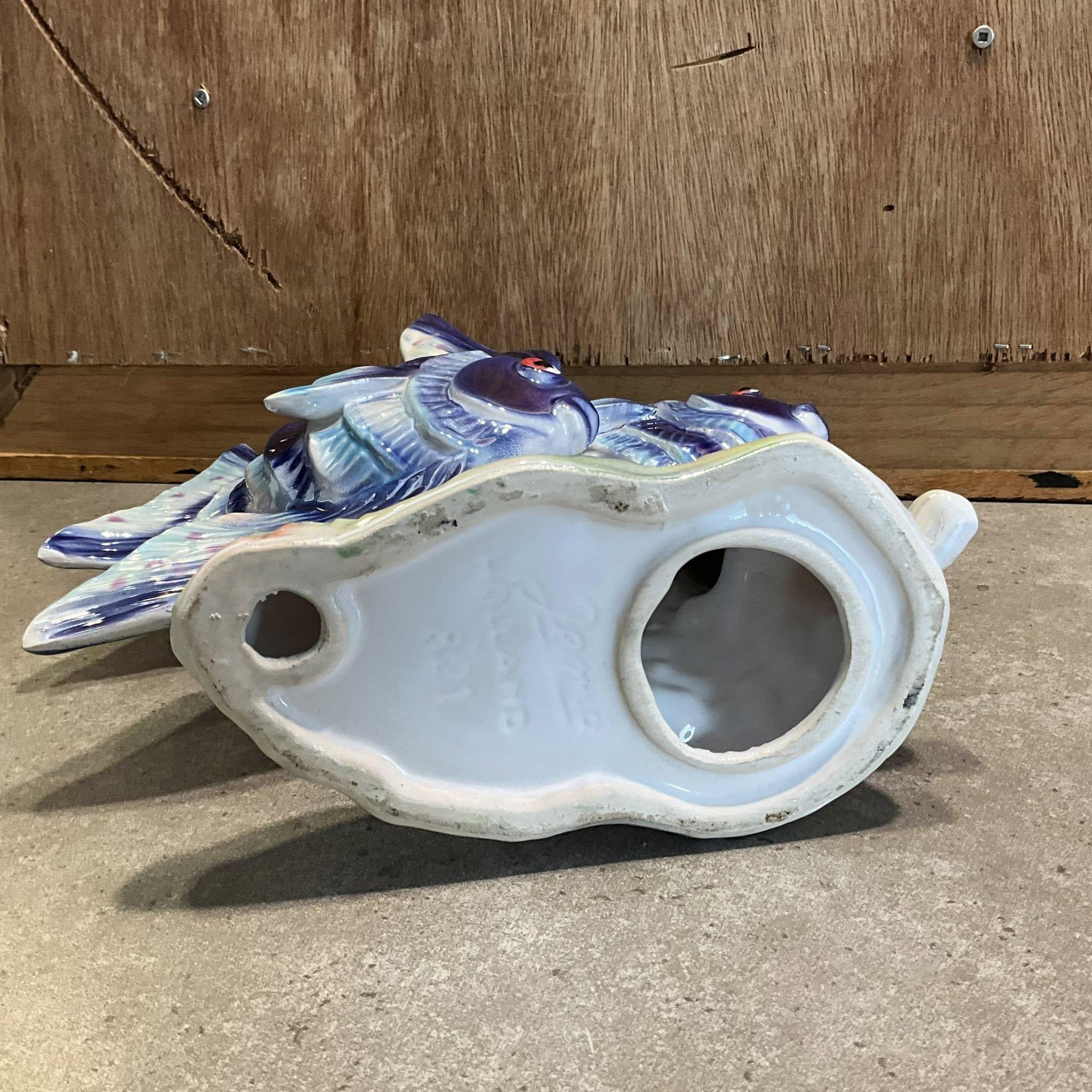 Vintage 1960s Jema Holland Ceramic Angel Fish Figurines: Kitsch