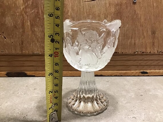 ヴィンテージ ワルサー グラス フロスト キャンドルホルダー 【ドイツ