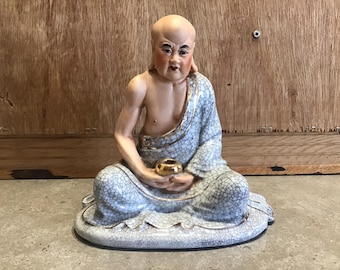 Vintage chinesische Figur , asiatische Buddhismus weise Männer Statue, Figur 19,5 cm Figur chinesisch