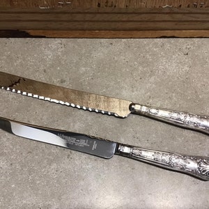 Sheffield, Webber and Hill, Bread Knife, Made in England, Set of 2