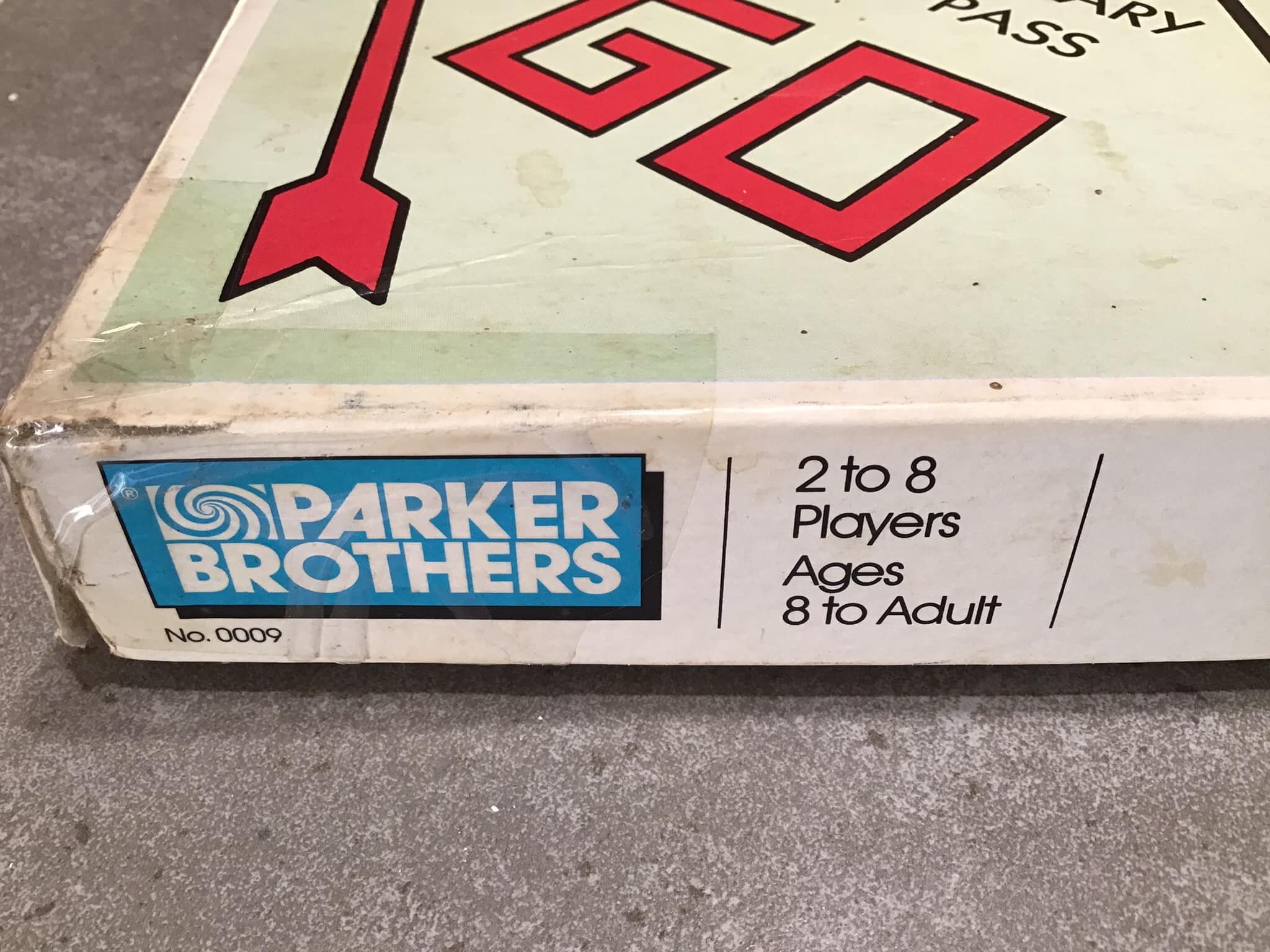 1985年製ヴィンテージモノポリーボードゲーム - パーカーブラザーズ