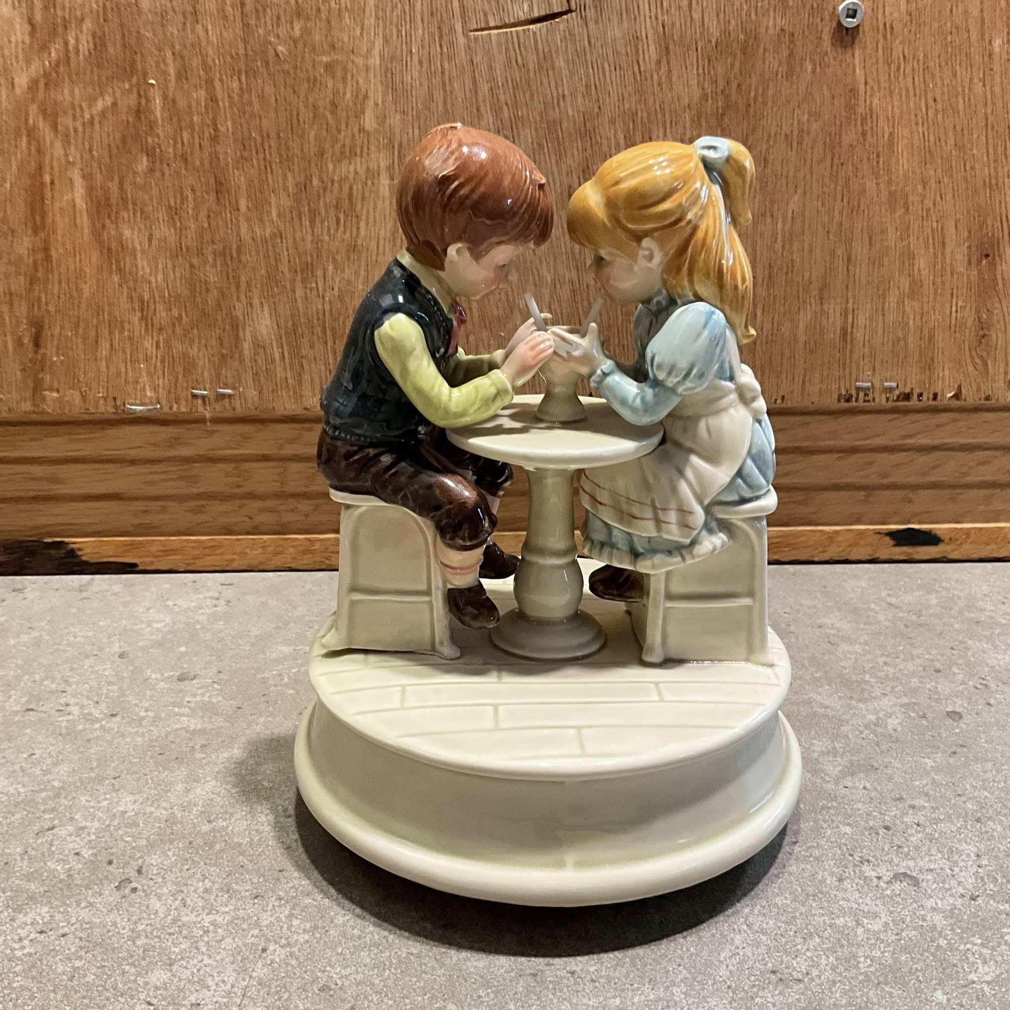 Schmid Music Box Ceramic Girl - Etsy