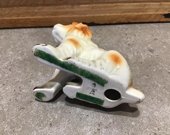 日本製のヴィンテージ陶器製犬コッカースパニエルのコレクター向け動物