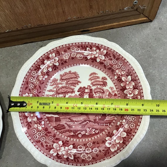 Vintage Spode Tower Luncheon Plate Pink Copeland China - Etsy