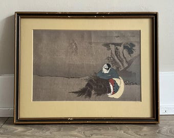 日本の木版画、1983年、大型、俵屋宗達「風神雷神図屏風」。 - Etsy 日本