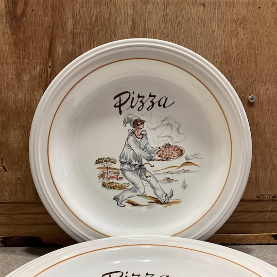 2 Vintage Italian Pizza Plates Made in Italy - Etsy