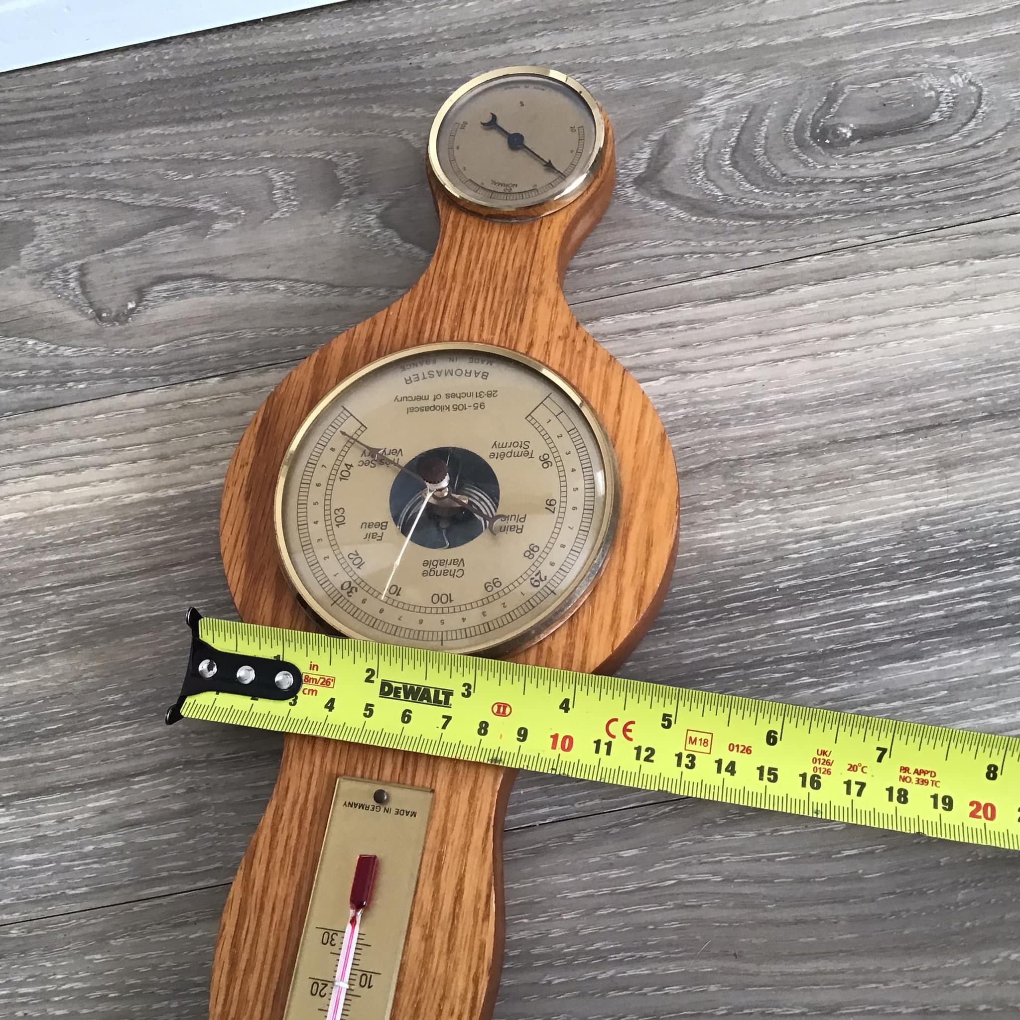 Vintage Weather Station Made in France, Baromaster Weather