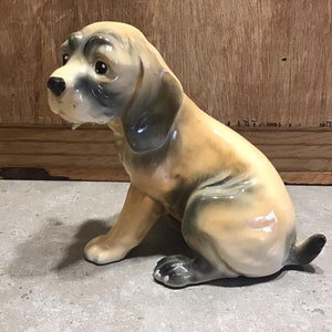 Dog Figurine Pet Ornament Statue Figurine Ceramic Gift Collectible Dog Figurine
