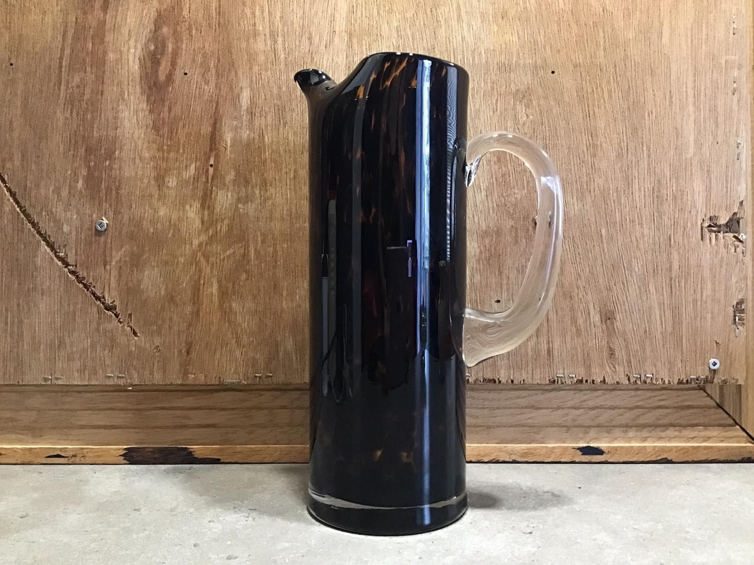 Vintage Leopard Glass Cocktail Pitcher 11” Tall - Etsy