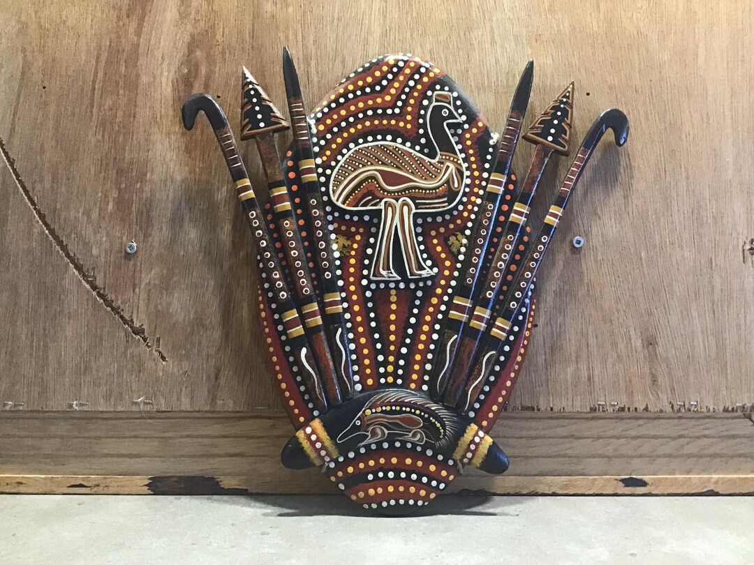 Abstract Wood Wall Art Aboriginal Australia Wangal Arts Kuranda M