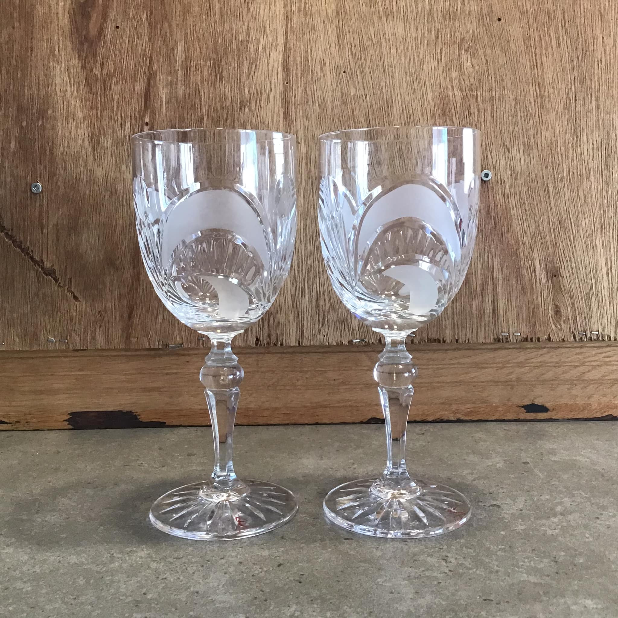 【ユーゴスラビア　ＲＯＧＡＳＫＡ (ロガスカ)　クリスタル ボウル】 Vintage Miller Rogaska Crystal Bowl: Large Etched Floral