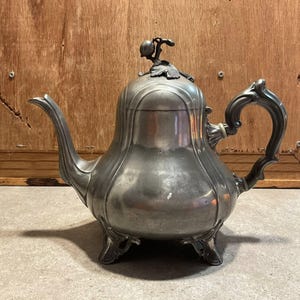 Sheffield Pewter Teapot - Etsy