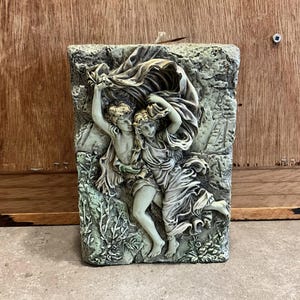 Triumph of Two Lovers Granted Immortality Cupid & Psyche Candle, Carved Wax
