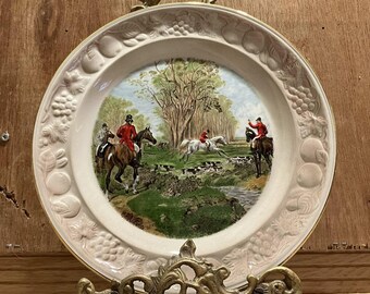 Royal Worcester Plate, The Famous Herring Hunting Scenes, Plate Made in England