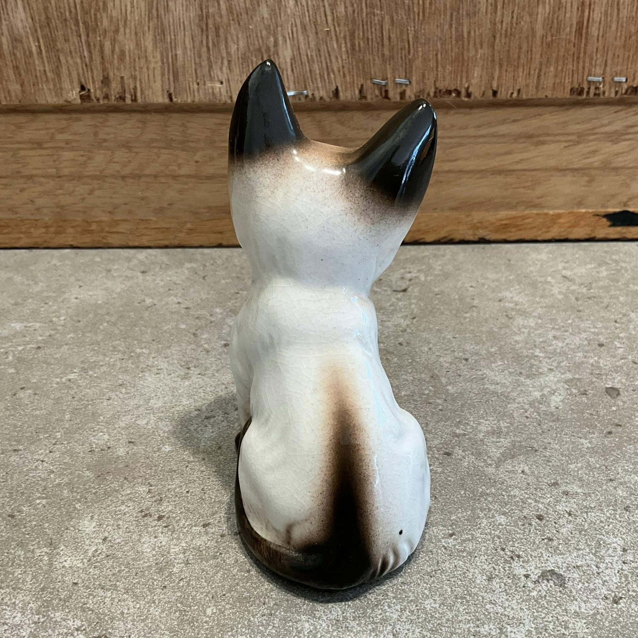 ヴィンテージ陶器製シャム猫の置物 - Etsy 日本