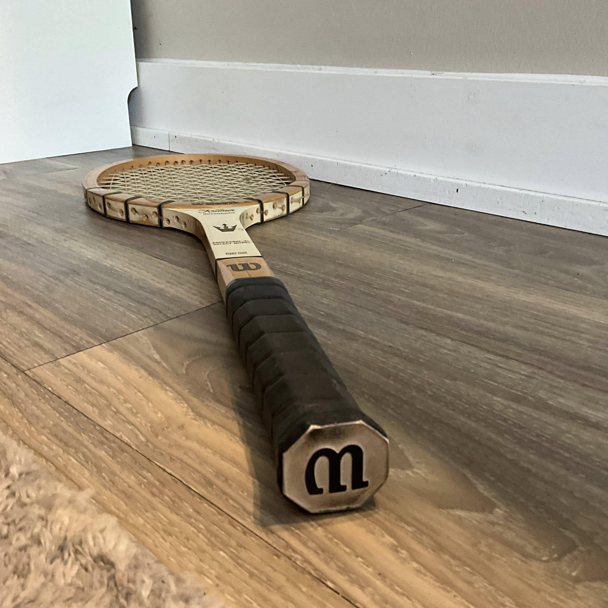 Vintage Wilson Jack Kramer Autograph Wood Tennis Racket