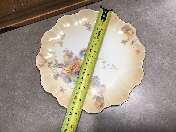 Doulton Burslem Plate: Victorian Wildflower Scalloped Edge