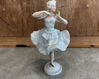 ヴィンテージ Unterweißbach 磁器バレリーナ置物、ドイツ製 - Etsy 日本