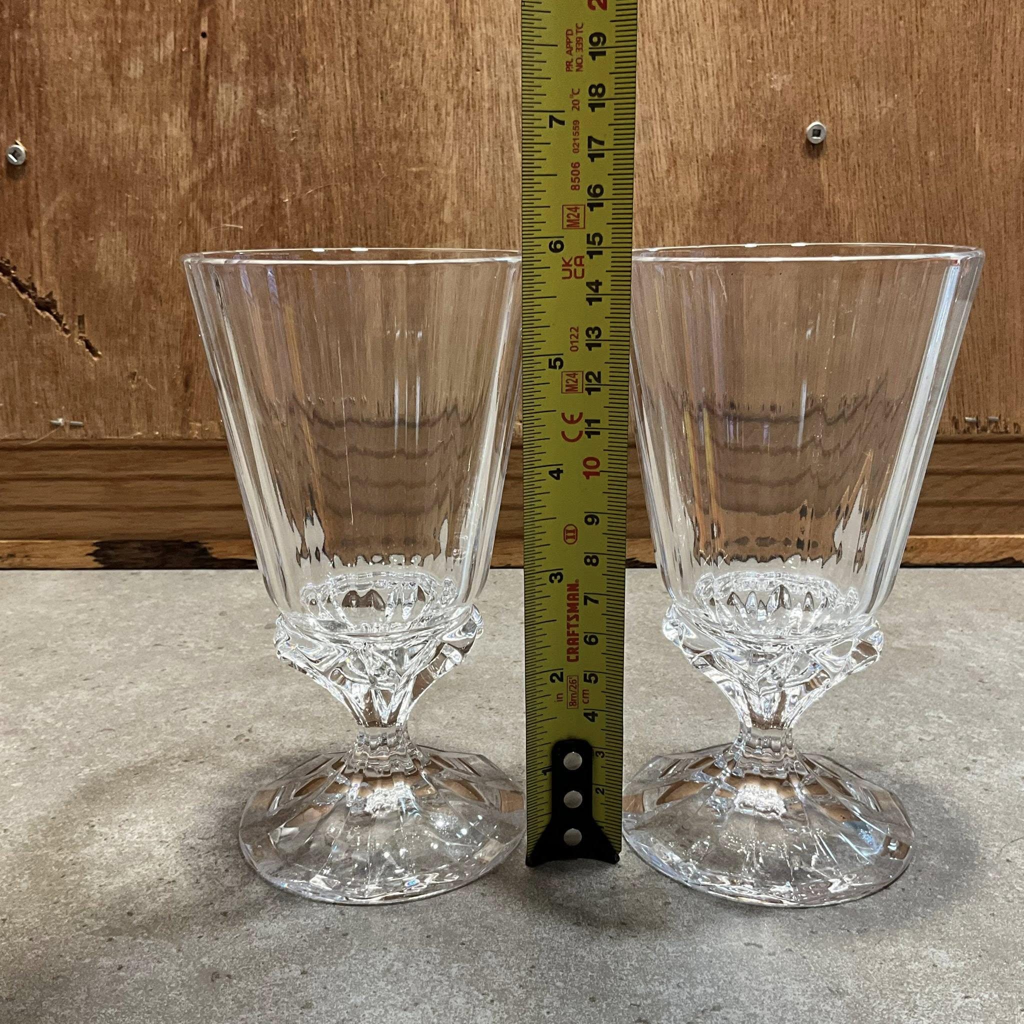 * vintage glass figure ୨୧ * ガラスの リスさん Vintage Lisa Mori Signed Austrian Crystal Iced Tea Glasses, Set of