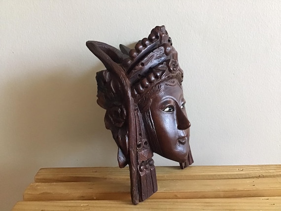 美術品・アンティーク・コレクション ヴィンテージ木彫 抽象フェイス