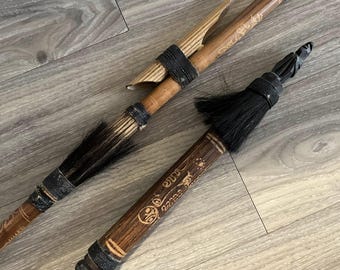 巨大な木製フォークとスプーンの壁飾り：ポリネシア彫刻カトラリー（20