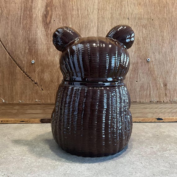 Vintage Otagiri Teddy Bear Cookie Jar - Made in Japan - Etsy