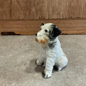 Vintage Terrier Dog Figurine Sitting Puppy