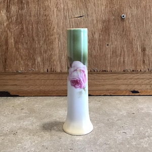 Vintage RS Germany 6&quot;Porzellan Vase mit rosa Rose