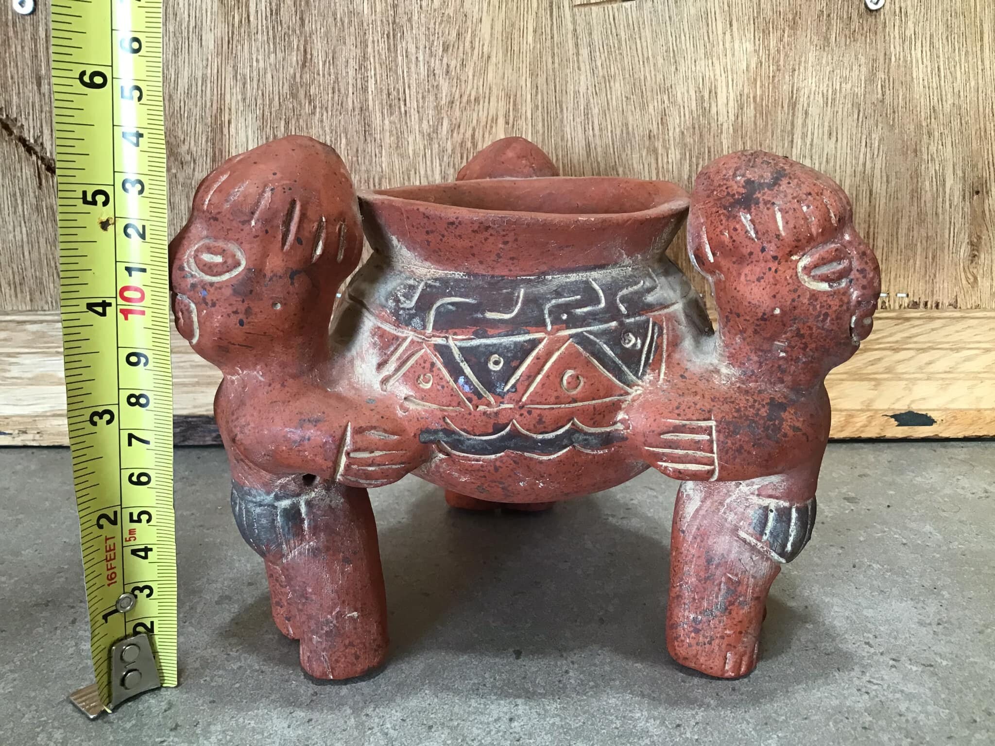 メキシコ　マヤ アステカ 粘土 陶器　土偶 置物　？ 東京国立博物館の「古代メキシコ」展 神々の土偶・石偶が大集合