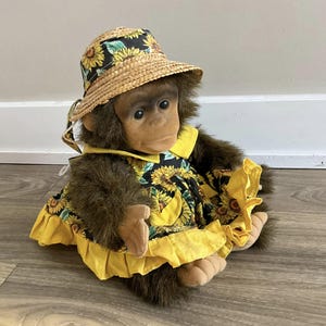 Hosung monkey puppet - Etsy 日本 レア！HOSUNG☆ドレスを着たさるの