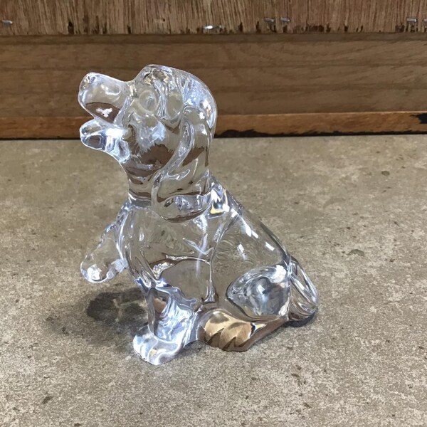 Princess House Crystal Dog Etsy