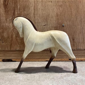 Roman Horse Resin or Stone Figurine - RARE