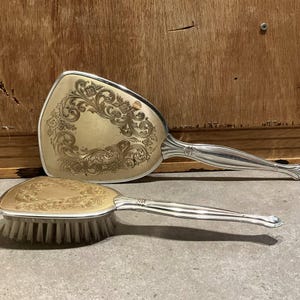 ヨーロッパアンティーク　ヘアブラシ　フランスロココ Antique French Victorian Hair Brush - Etsy