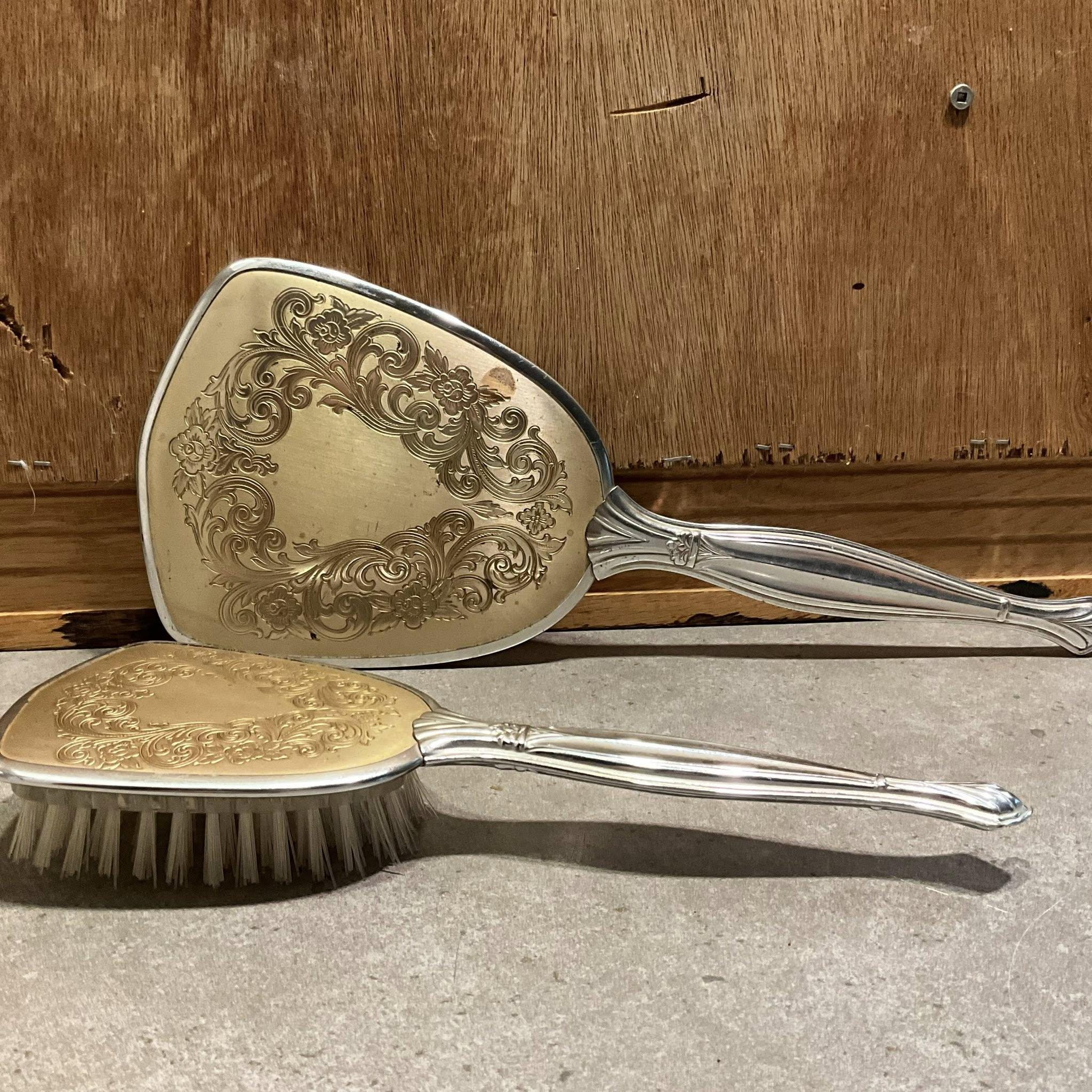 フランス　アンティーク ブラシ Antique French Victorian Hair Brush - Etsy
