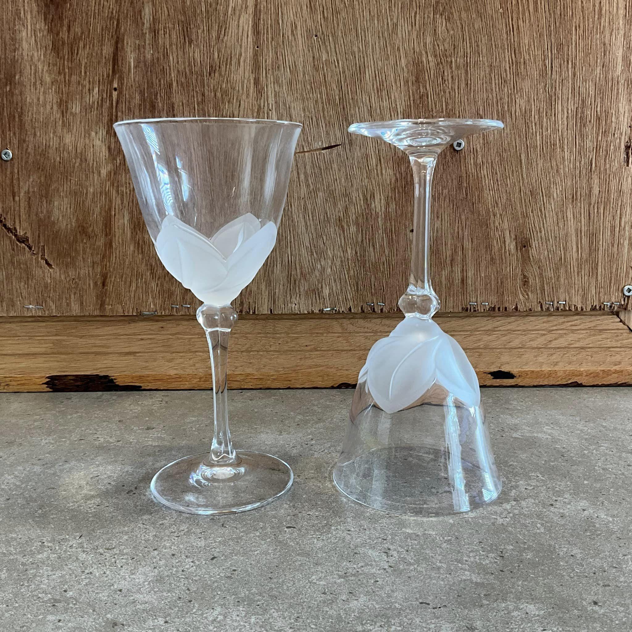 ヴィンテージ クリスタル JG デュラン チューリップ ワイングラス