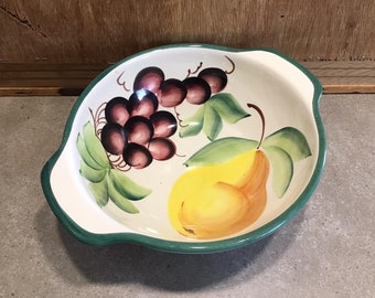 Frutero Bassano Mediterráneo De Cerámica Italiana | 16x5 Cm Cuencos Decorativos (B 1261/16)