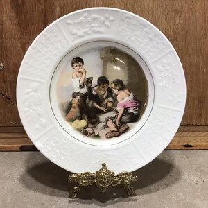 Wood & Sons The Beggar Boys Teller von Bartolome Esteban Murillo, Sammlerstück Wandbehang Dekor Gemälde Reproduktion