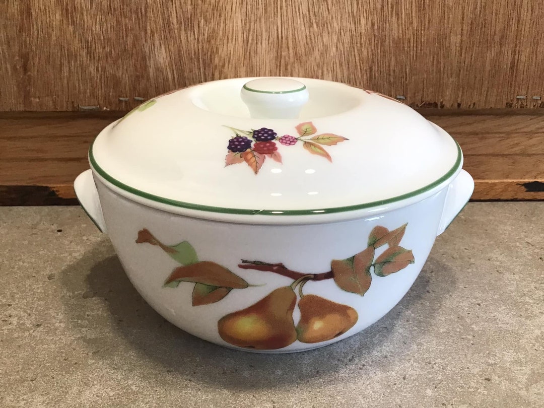 Royal Worcester Evesham Vale Casserole Dish With Lid - Etsy