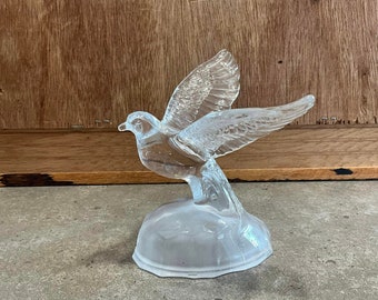 Figura de pájaro de cristal de plomo Cristal d'Arques: Base esmerilada