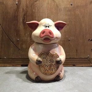 Pig Cookie Jar YOU WANT WHAT?