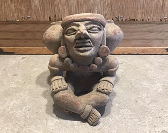 Präkolumbianische Figur Maya Azteken Ton Statue Inka Figur Antike Bildnis