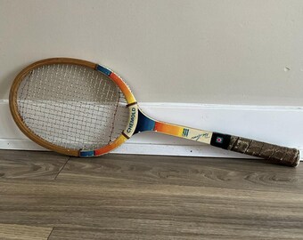 Vintage Wood Tennis Racket Racquet Wilson Lady Advantage With