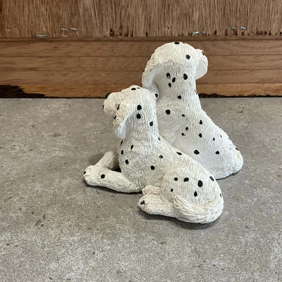 ヴィンテージ ダルメシアン犬の置物、白黒の斑点、カナダ製 - Etsy 日本